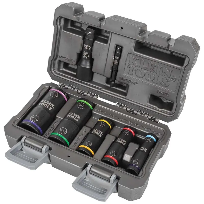 Klein 66070 7-Piece Flip-Design Impact Socket Set