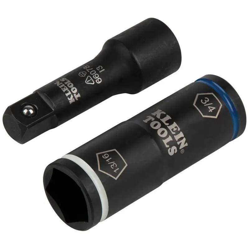 Klein 66080 Dual-Function Penta/Hex Flip Socket with Integrated Adapter
