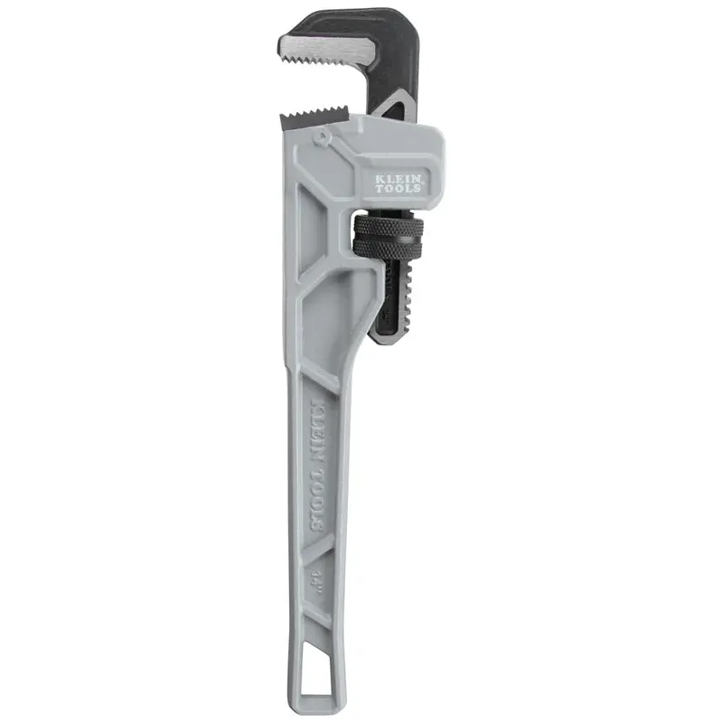 Klein 68224 14″ Adjustable Cast-Aluminum Pipe Wrench with Comfort Grip