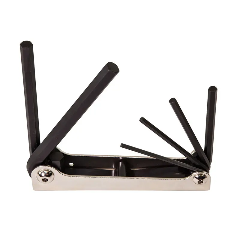 Klein 70580 Compact Folding Hex Key Set – Six Metric Sizes, Portable Design