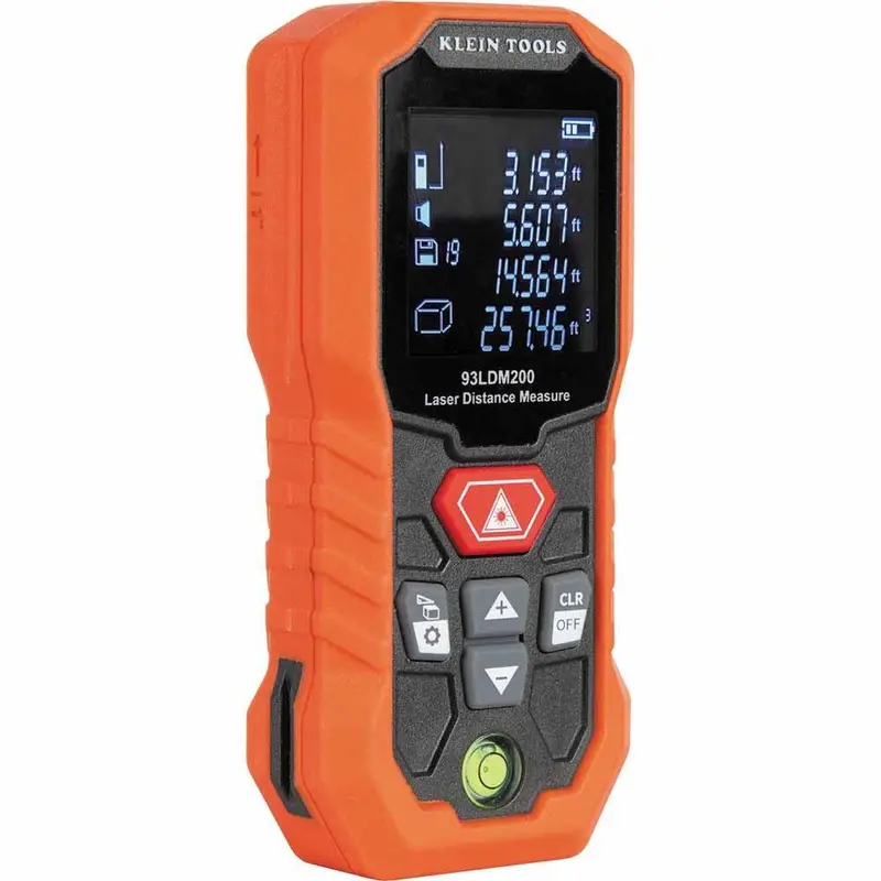 Klein 93LDM200 Laser Distance Meter – 200-Foot Range