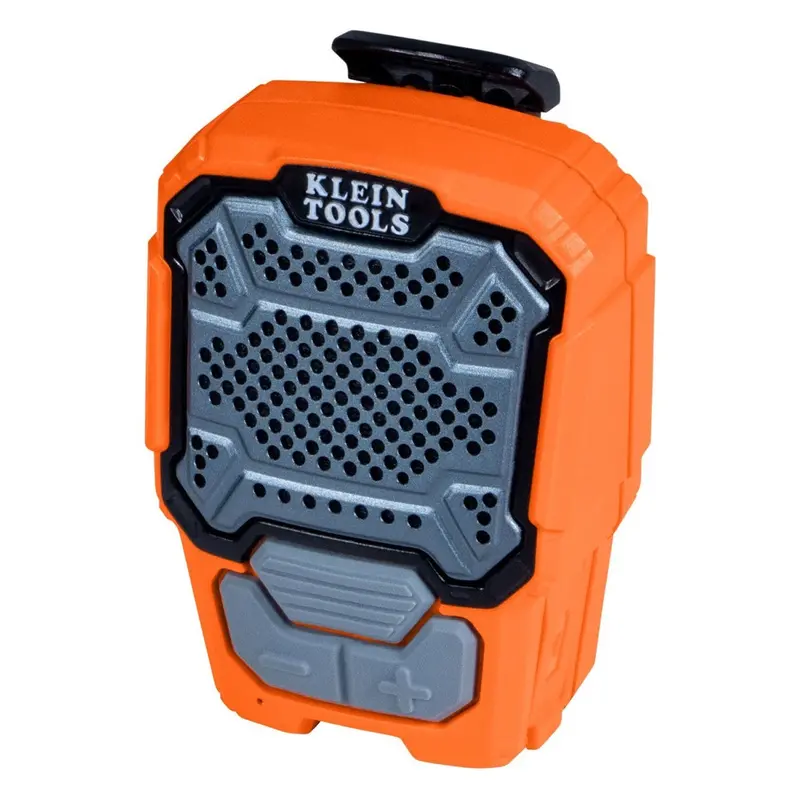 Klein AEPWS1 Wearable Bluetooth Speaker – Magnetic Clip, IP67-Rated for Rugged Job Sites