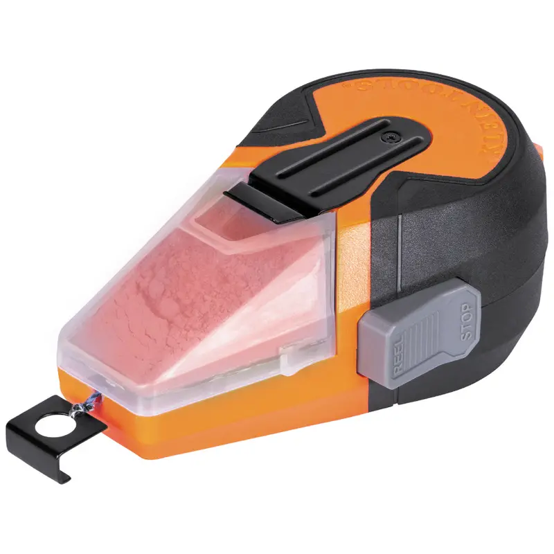 Klein Auto-Retracting Chalk Line – Red-Chalk Loaded Retractable Layout Tool