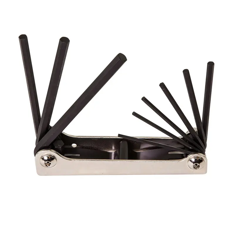 Klein Folding Hex Key Set – Nine-Piece Inch-Sized Allen Wrenches