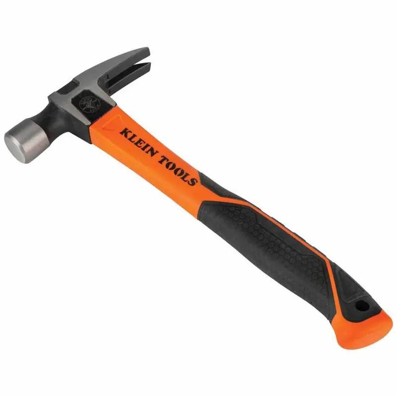 Klein H80820 20 oz Straight-Claw Hammer – 13-Inch Fiberglass Handle