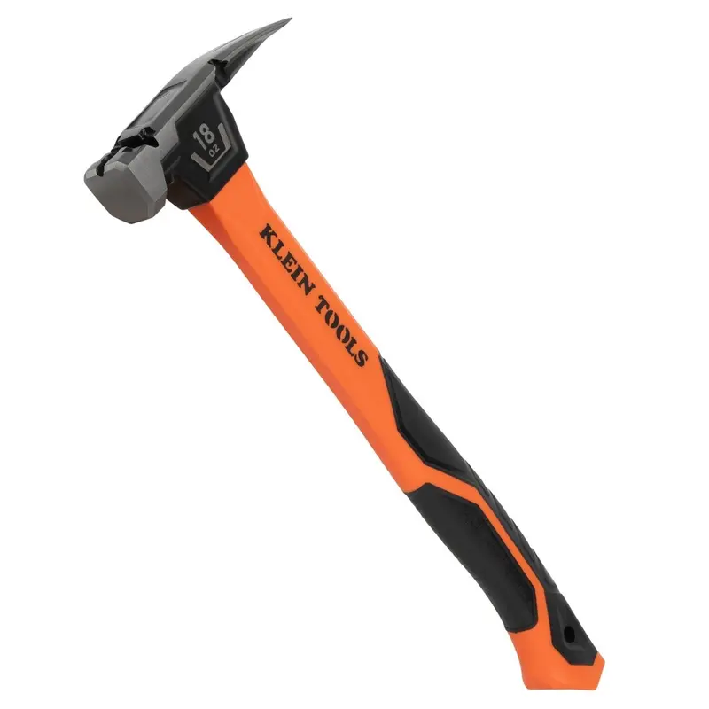 Klein H80918 18-Oz Smooth Face Fiberglass Hammer – Lightweight Striking Tool
