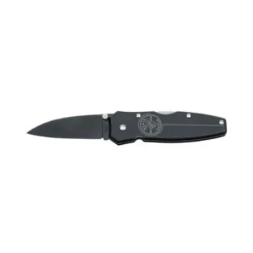 Klein Lightweight Lockback Pocket Knife – 2.5 in Black Anodized Blade