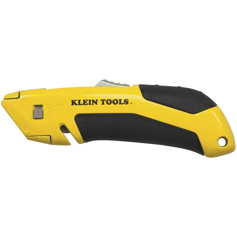Klein Self-Retracting Utility Knife with Auto-Return Blade Mechanism