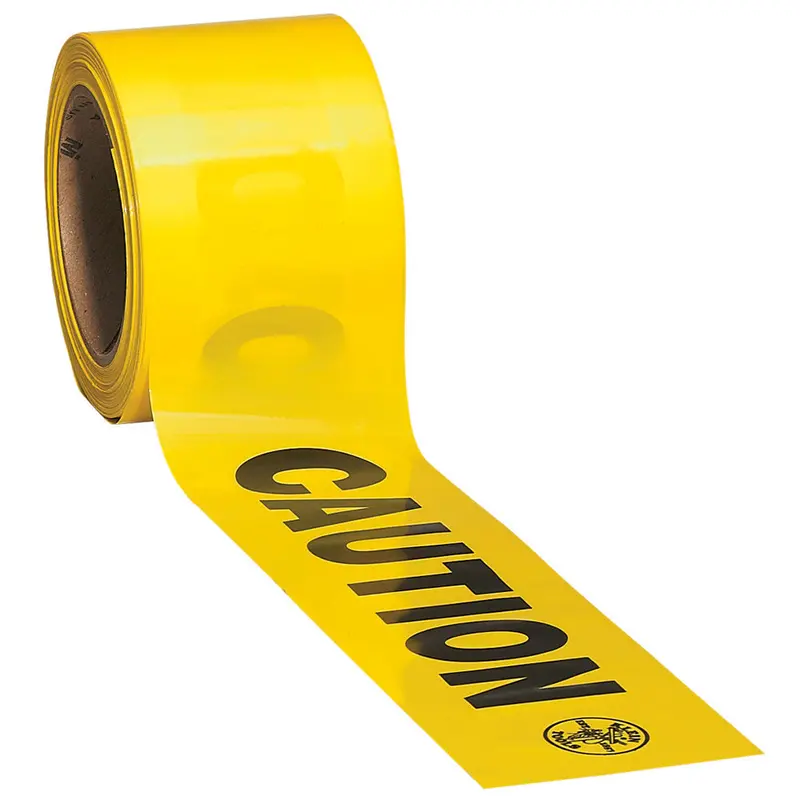 Klein Tools 3″ x 200-Foot Caution Tape – Reflective, Weather-Resistant