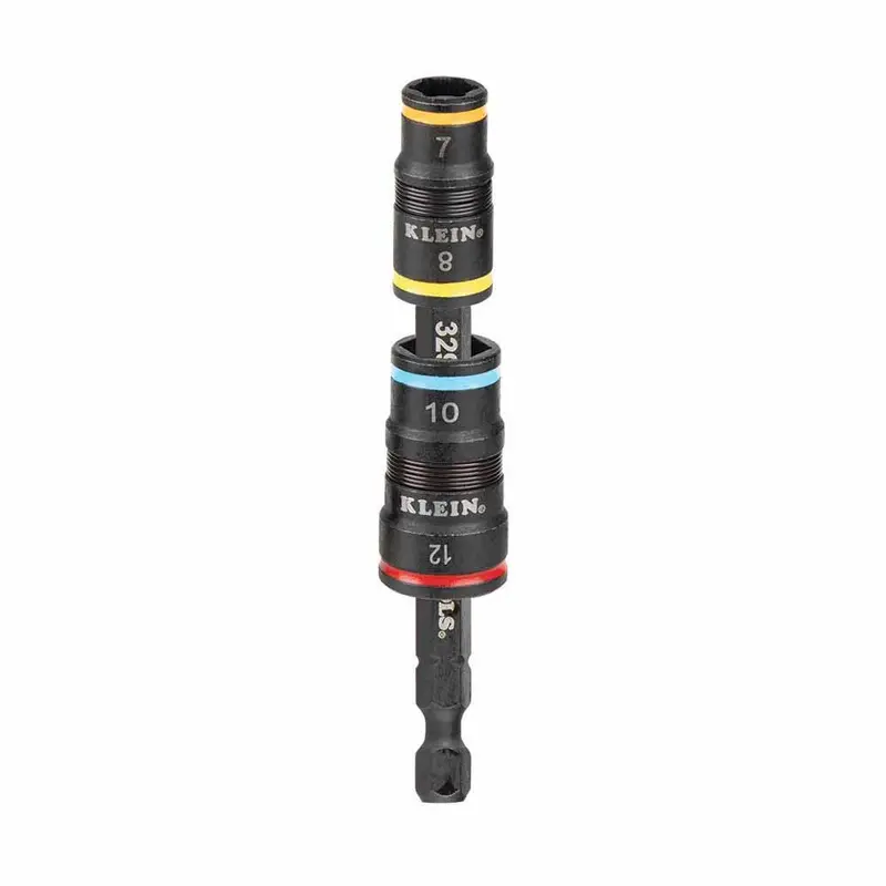 Klein Tools 32932M Metric 4-in-1 Impact-Rated Flip Socket Kit