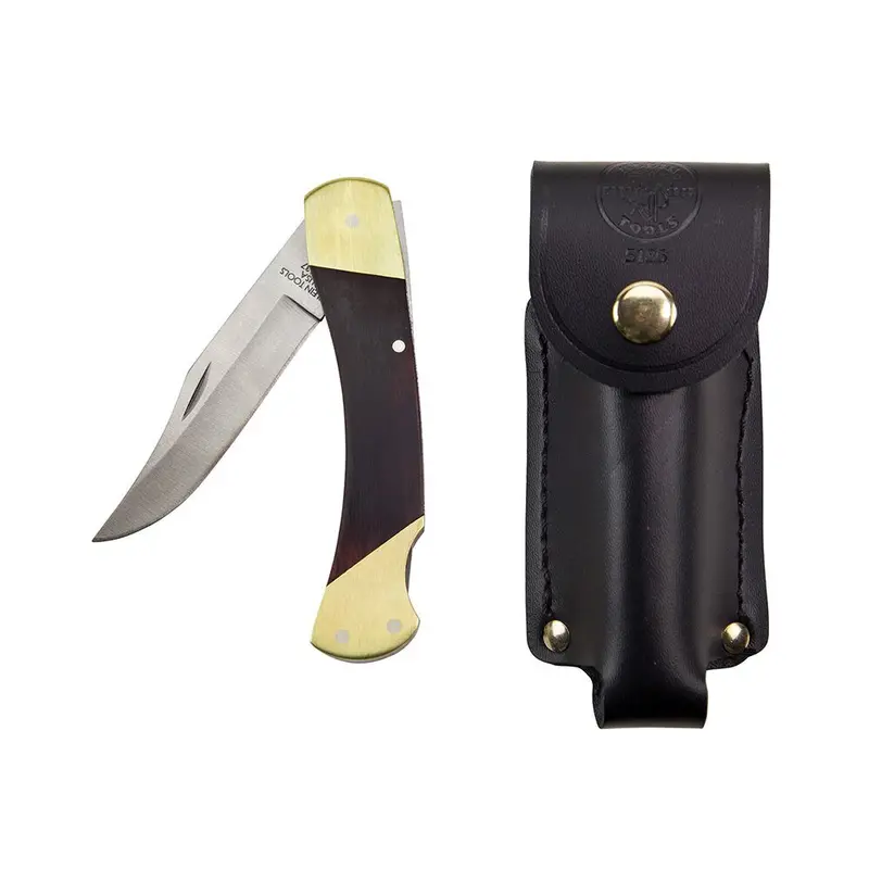 Klein Tools 44037 Sportsman Drop-Point Utility Knife — 3.375″ Blade