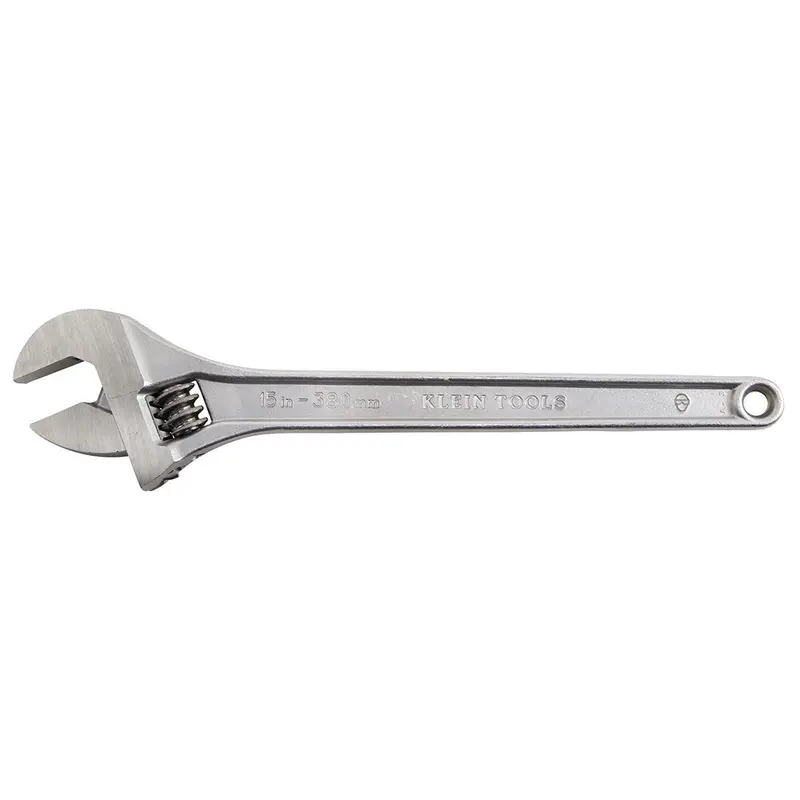 Klein Tools 506-15 15-Inch Adjustable Wrench with Standard Jaw Capacity
