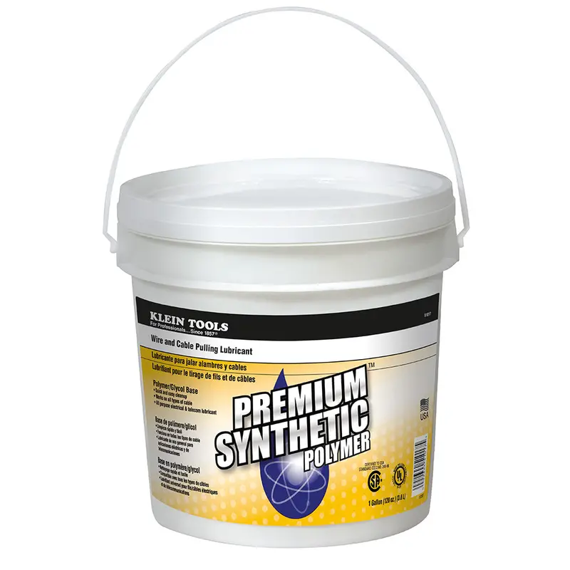 Klein Tools 51017 Synthetic Polymer Cable Lubricant – 1-Gallon Pail