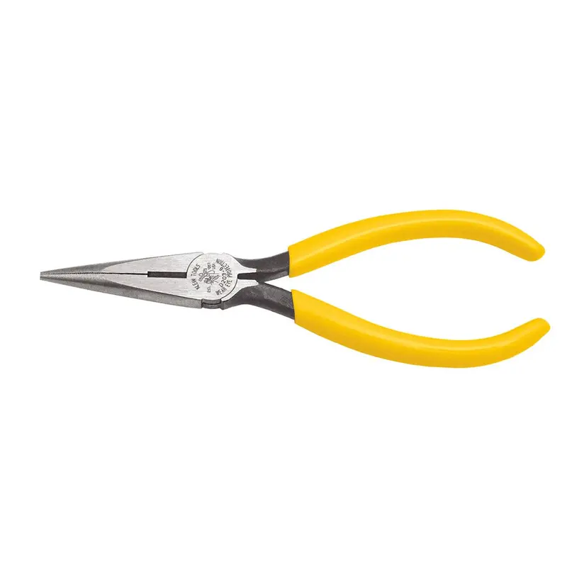 Klein Tools D203-6 Precision Long-Nose Side-Cutting Pliers — 6-Inch Length