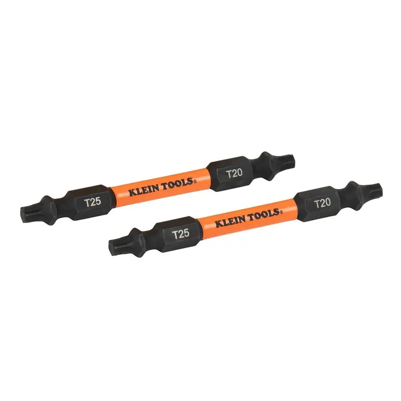 Klein Tools ProFlex TORX Impact Bits – T20 & T25, 2-Pack, Heavy-Duty Rated