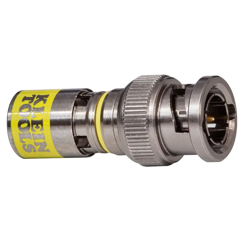 Klein Tools VDV813-613 Universal BNC Compression Connectors — RG6/RG6Q, 35-Pack