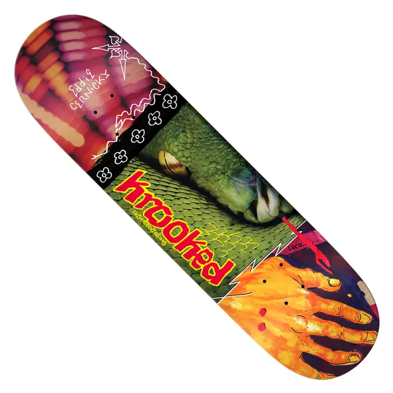 Krooked Eddie Cernicky Snake Bite Graphic Deck