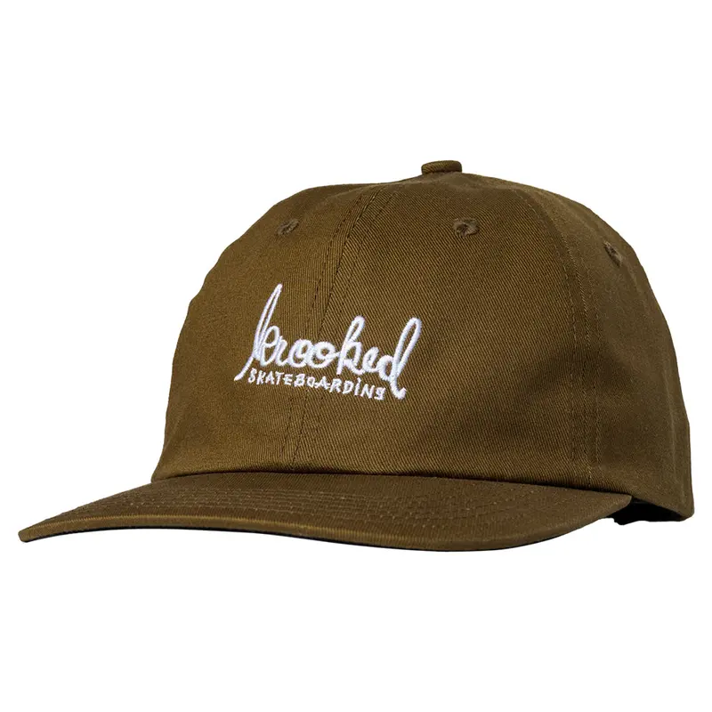Krooked Skript Embroidered Snapback Hat