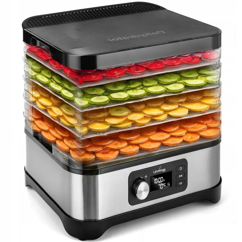 Lehmann Secado Compact Food Dehydrator with Adjustable Timer & Temp Control