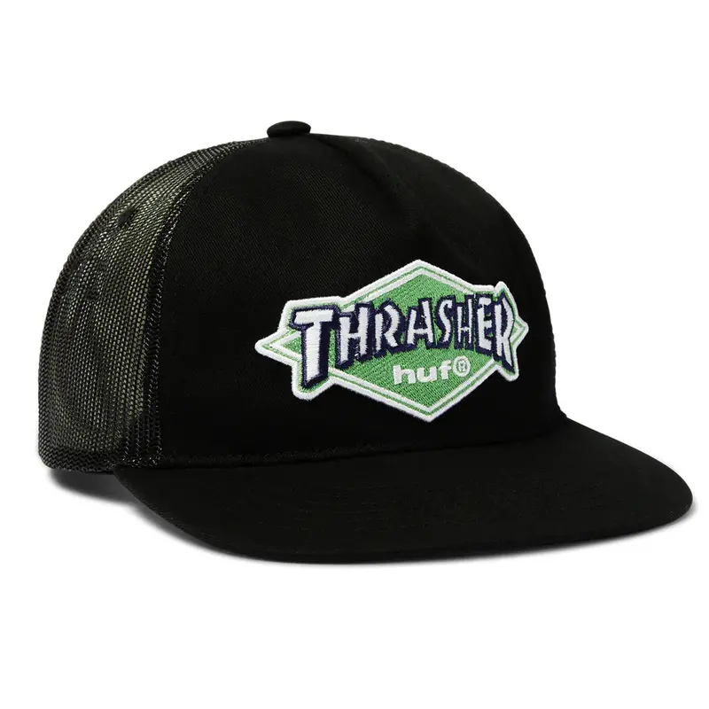 Logo Trucker Hat – HUF × Thrasher Twill Design