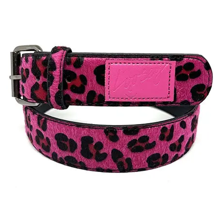 Loosey Pink Cheetah-Print Adjustable Belt