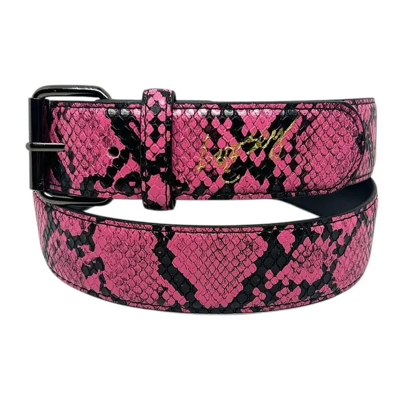 Loosey Pink Slither-Design Belt