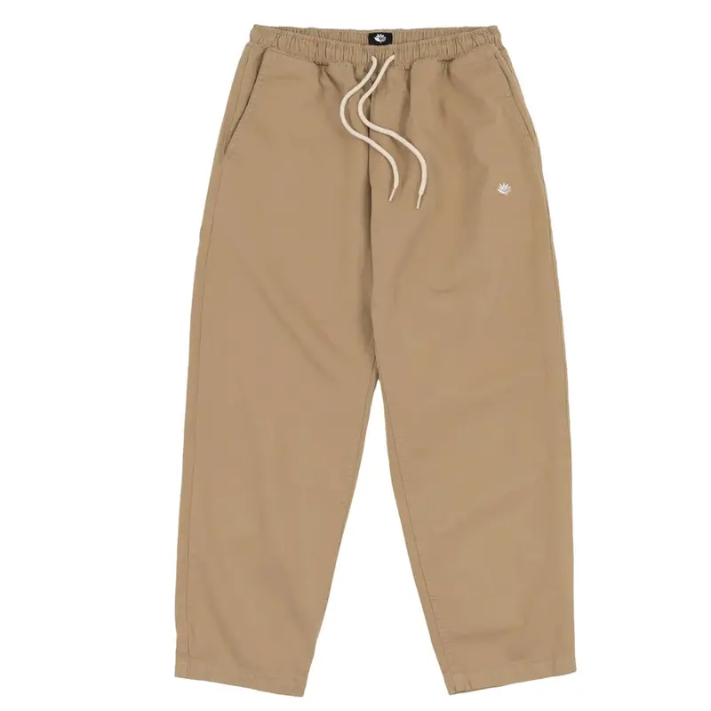 Magenta Slack-Fit Casual Pants