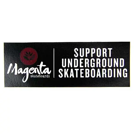 Magenta Support Underground Die-Cut Sticker