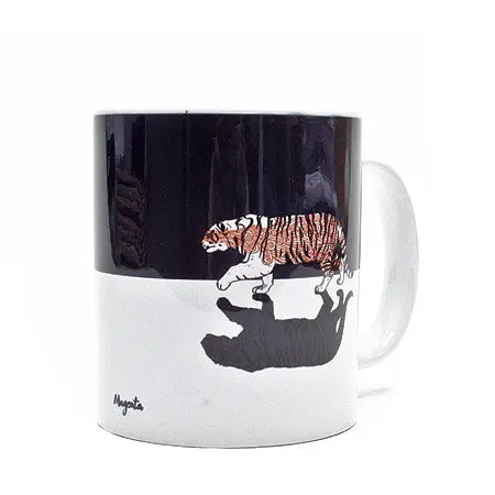 Magenta Tiger Ceramic Mug