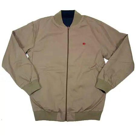 Magenta Two-Face Reversible Bomber Jacket with Zip Closure