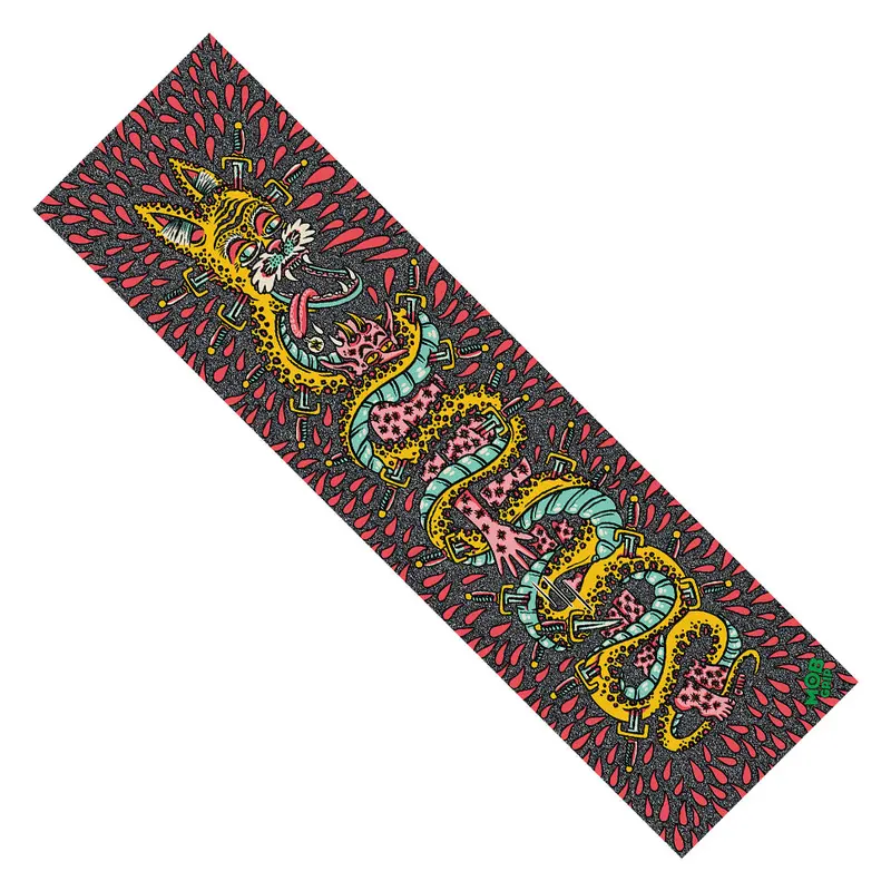 Matt Crabe Mob Grip Cat & Snake Illustration Griptape