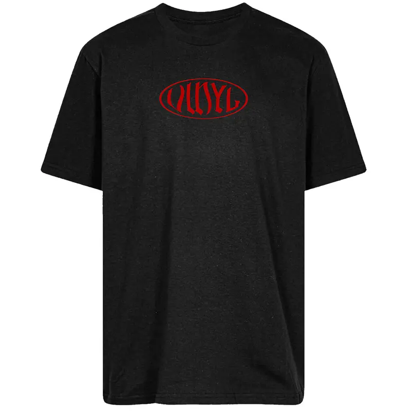 Minimalist Vinyl Oval Logo T-Shirt
