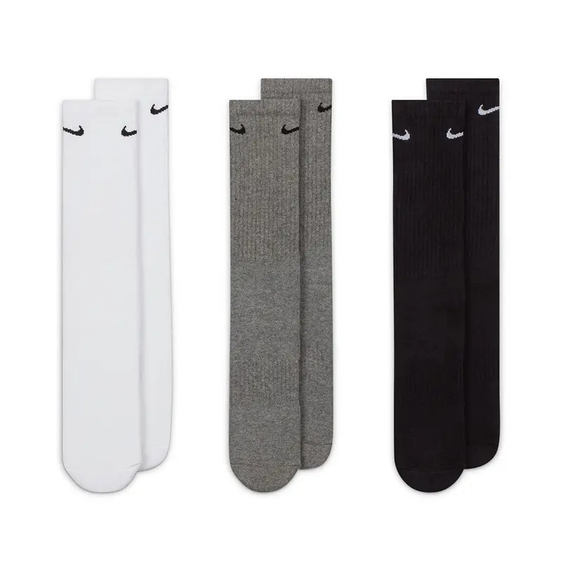 Nike Everyday Cushioned Crew Socks – 3-Pack Assortment