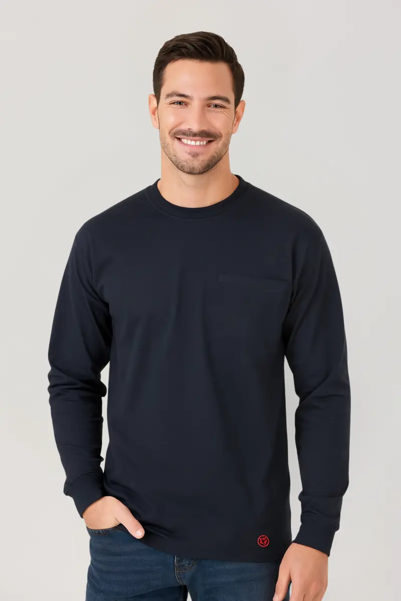 Nike Flame-Resistant Lightweight Crewneck Tee – Navy