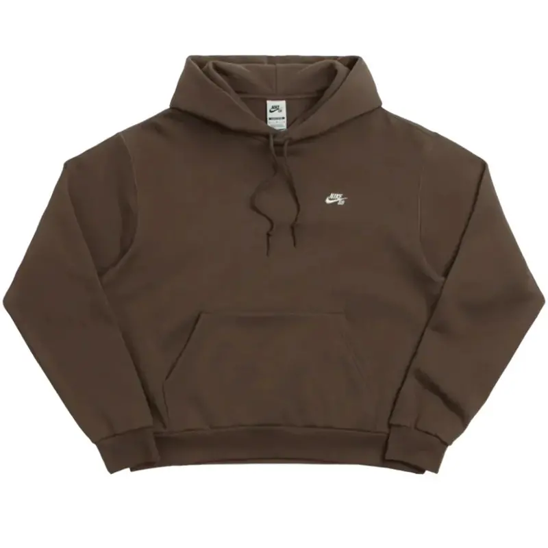 Nike SB Dark Hazel Essentials Pullover Hoodie – Embroidered Skate Sweatshirt