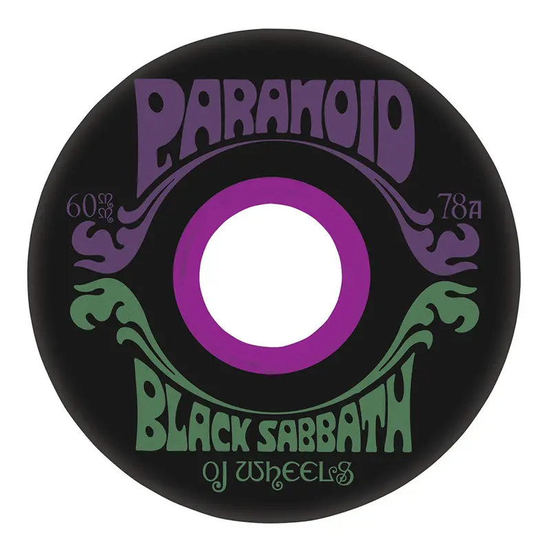 OJ 3 Black Sabbath Paranoid Super Juice 78A Soft Skate Wheels