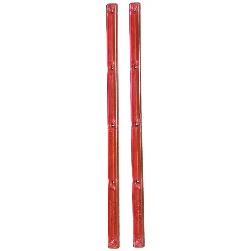 Opera Clear Red Rails – Transparent Skateboard Rail System