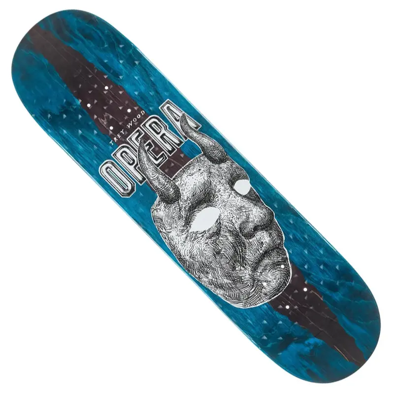 Opera Trey Wood Horns Graphic Shaped Deck