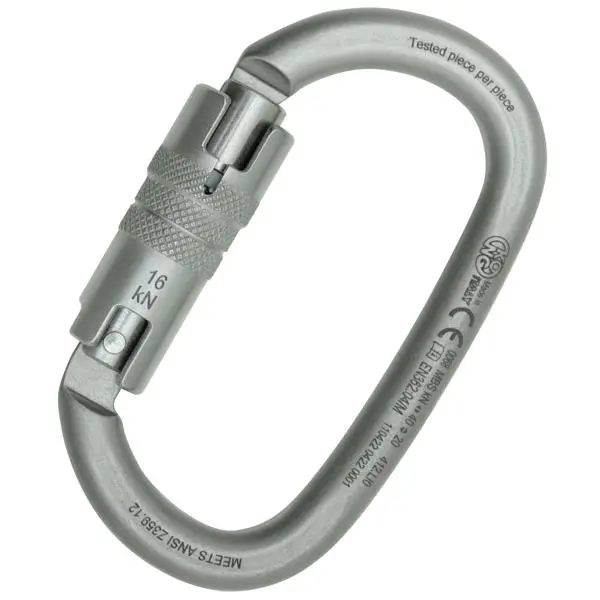 Ovalone Carbon Fiber Twist-Lock Carabiner (ANSI Certified)