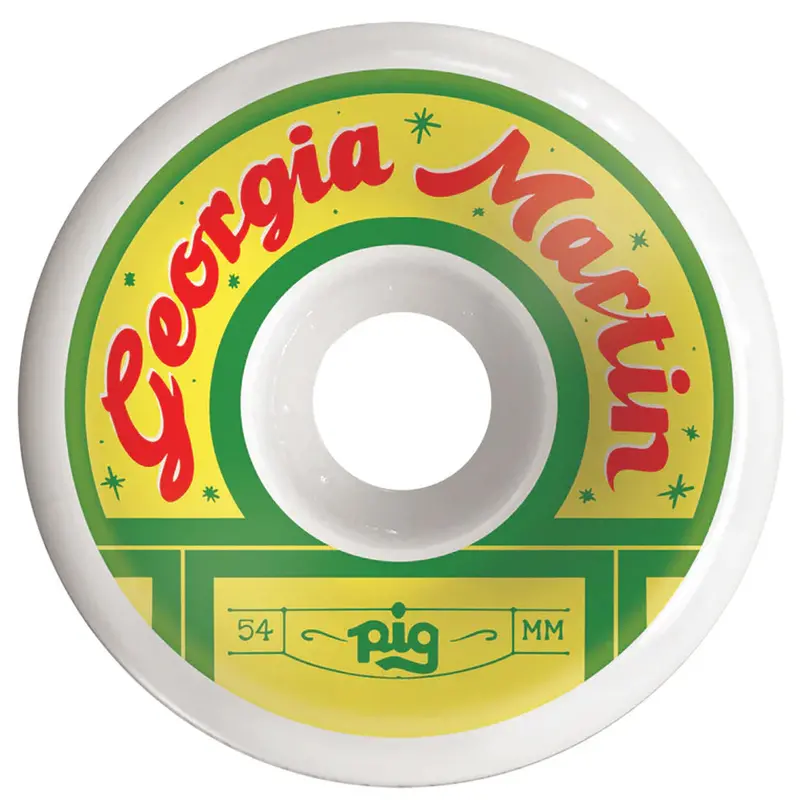 Pig Wheels Georgia Martin 99A High-Rebound Skateboard Wheels