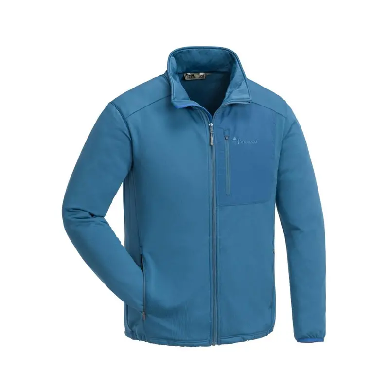 Pinewood Brenton Men’s Power Fleece Pullover – Aqua Blue