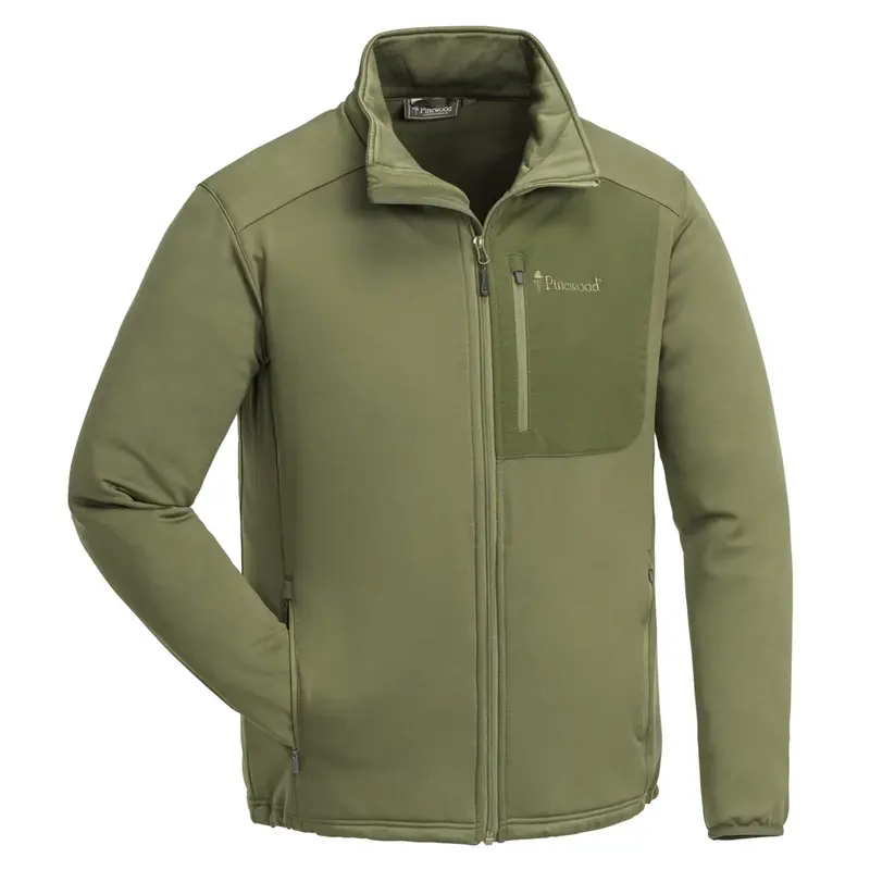 Pinewood Brenton Men’s Power Fleece Top – Leaf Green