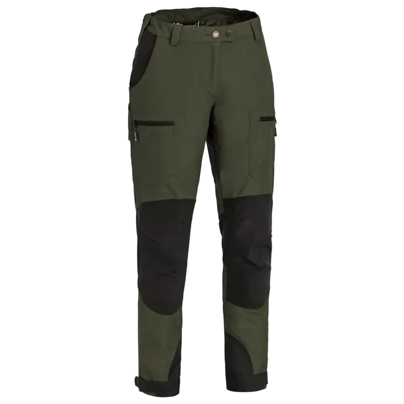 Pinewood Caribou Women’s Hunting Pants – Moss Green & Black Camo