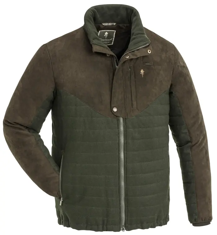 Pinewood Edmonton Men’s Insulated Jacket – Moss Green & Brown