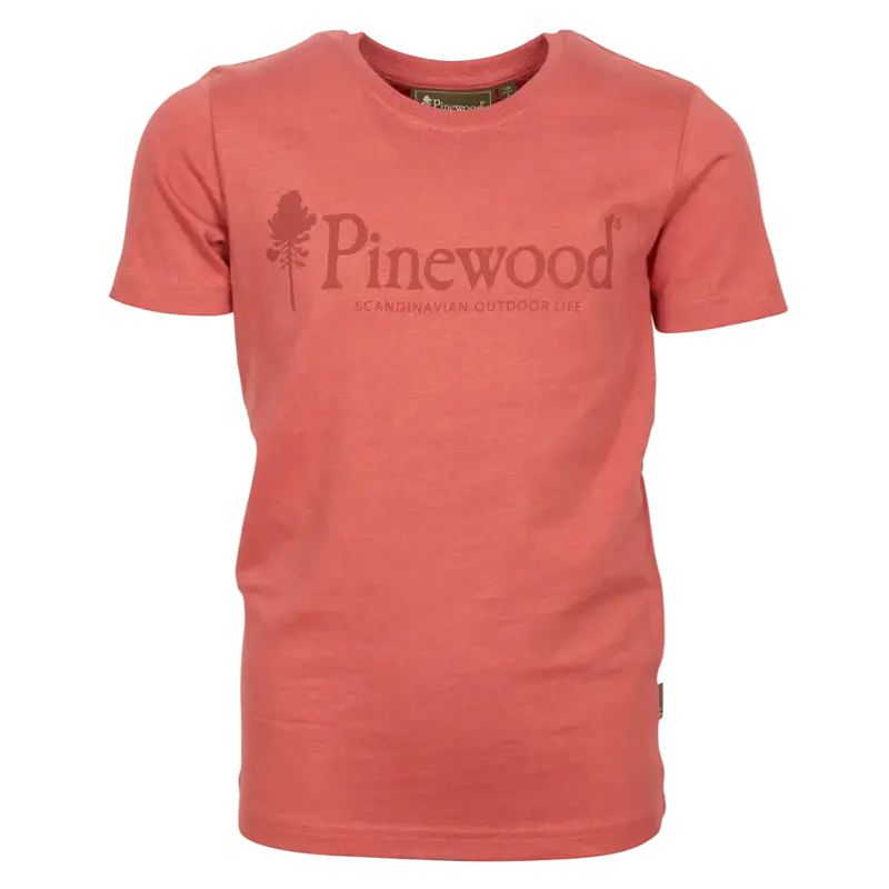 Pinewood Outdoor Life Kids’ T-Shirt – Soft Pink
