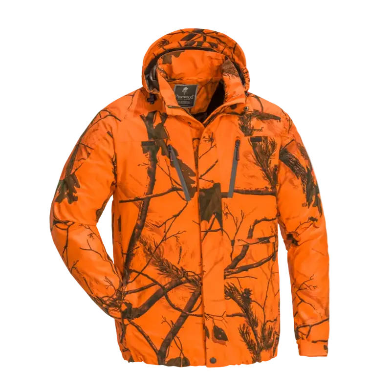 Pinewood Reswick Camo Jacket with Blaze Orange Accents – Size M