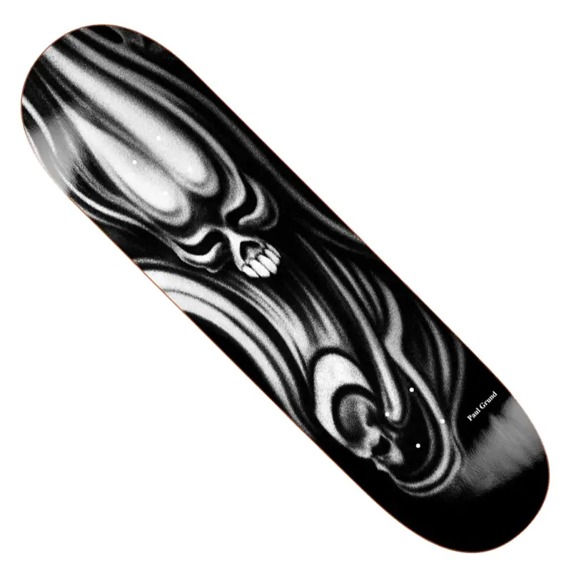 Polar Skateboards Paul Grund Skull Motif Skate Deck