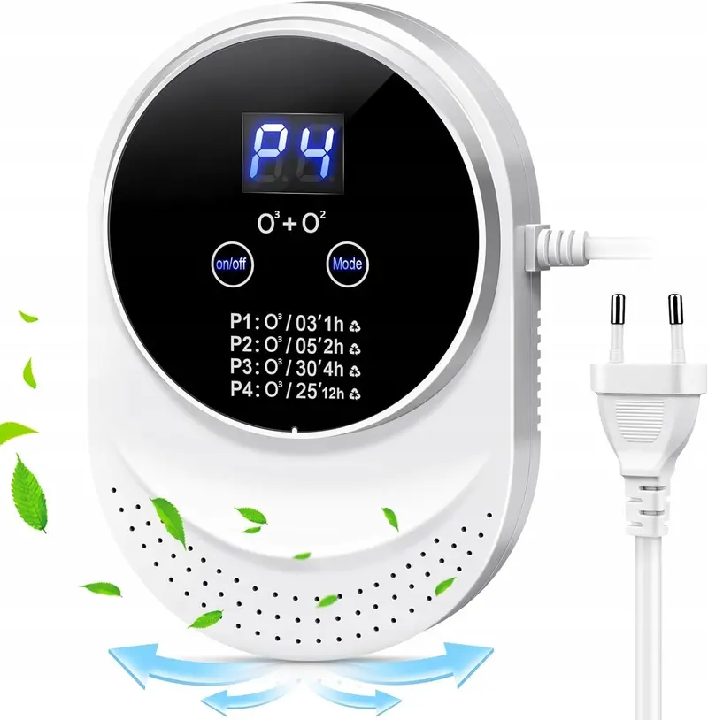 Portable Ozone Generator – 4-Mode Sterilizer with Up to 99.99% Disinfection Efficiency