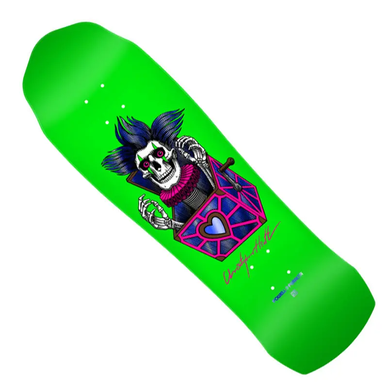 Powell Peralta Chris Hiett Skull Pro Skateboard Deck – 7-Ply Maple