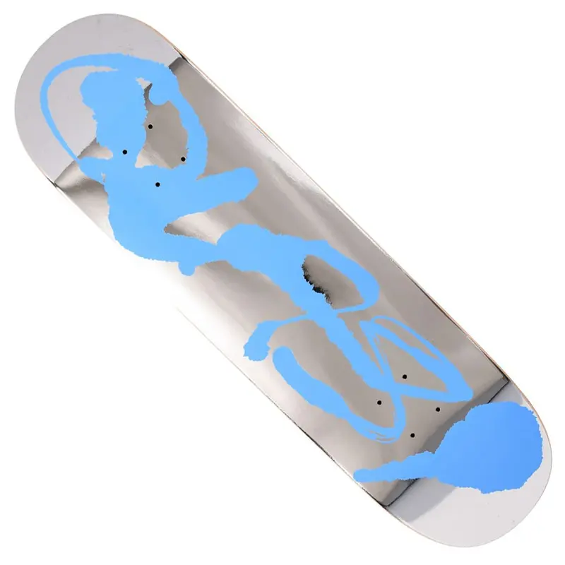 Quasi Blot Silver Foil Finish Skate Deck